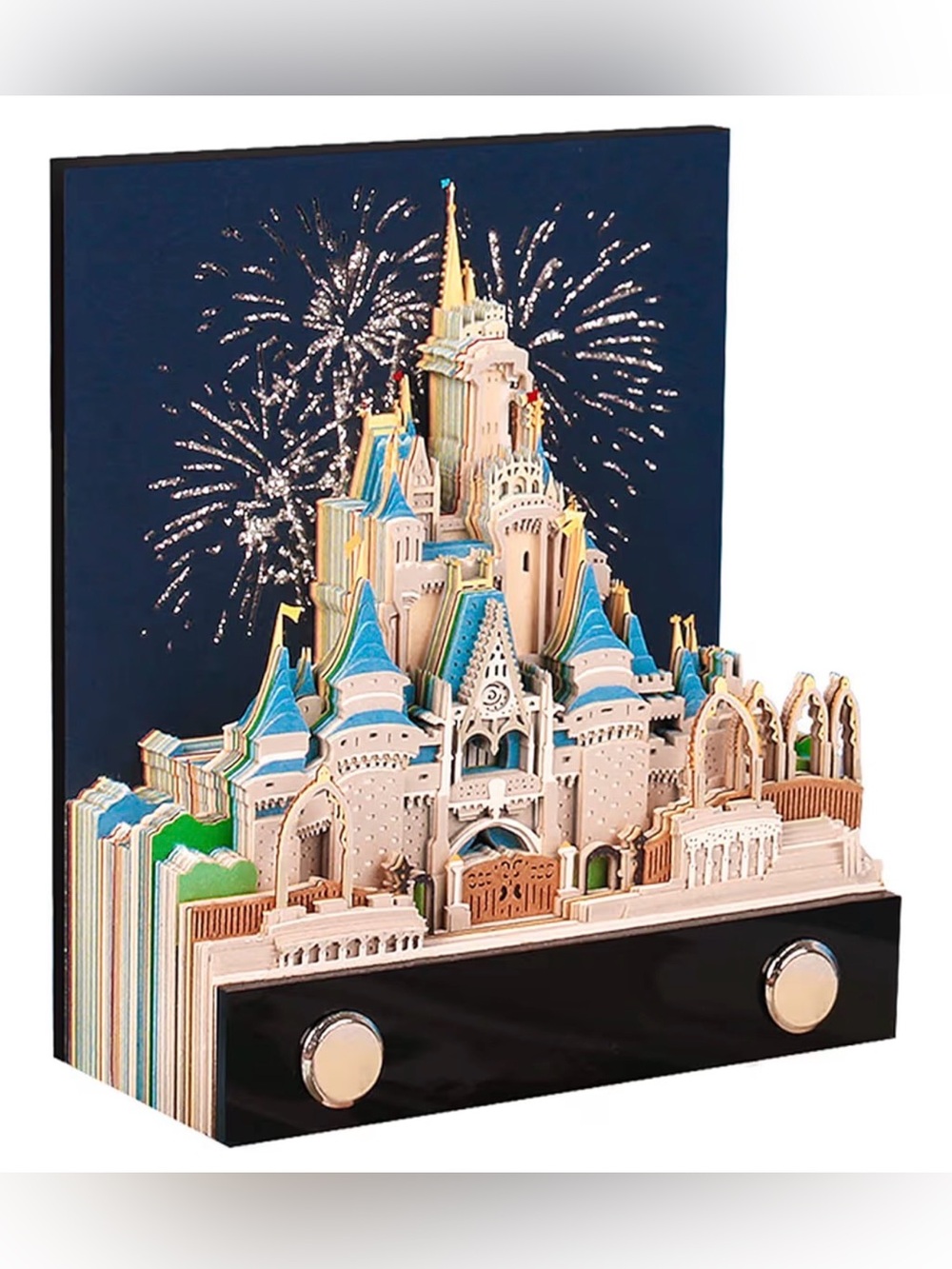 Disney Castle Die Cut Tear Away 150 Sheet 3D Memo Sticky Pad by SIWEME Brand New